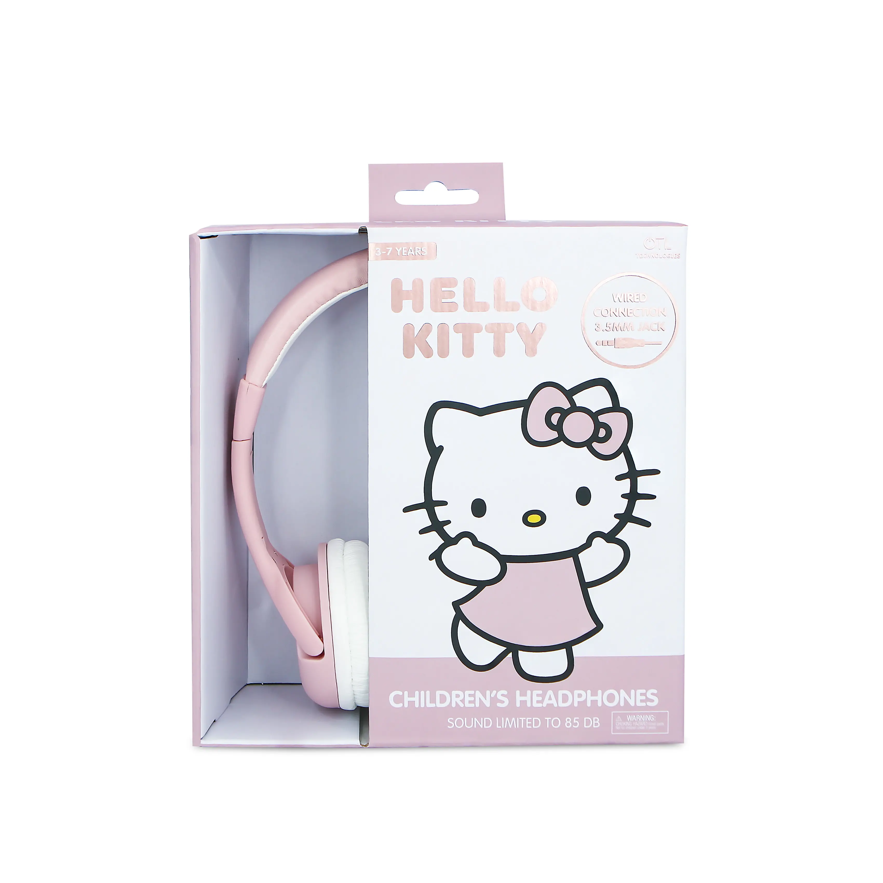 Słuchawki przewodowe OTL Technologies Hello Kity Rose Gold Dla dzieci Nauszne Różowe złoto