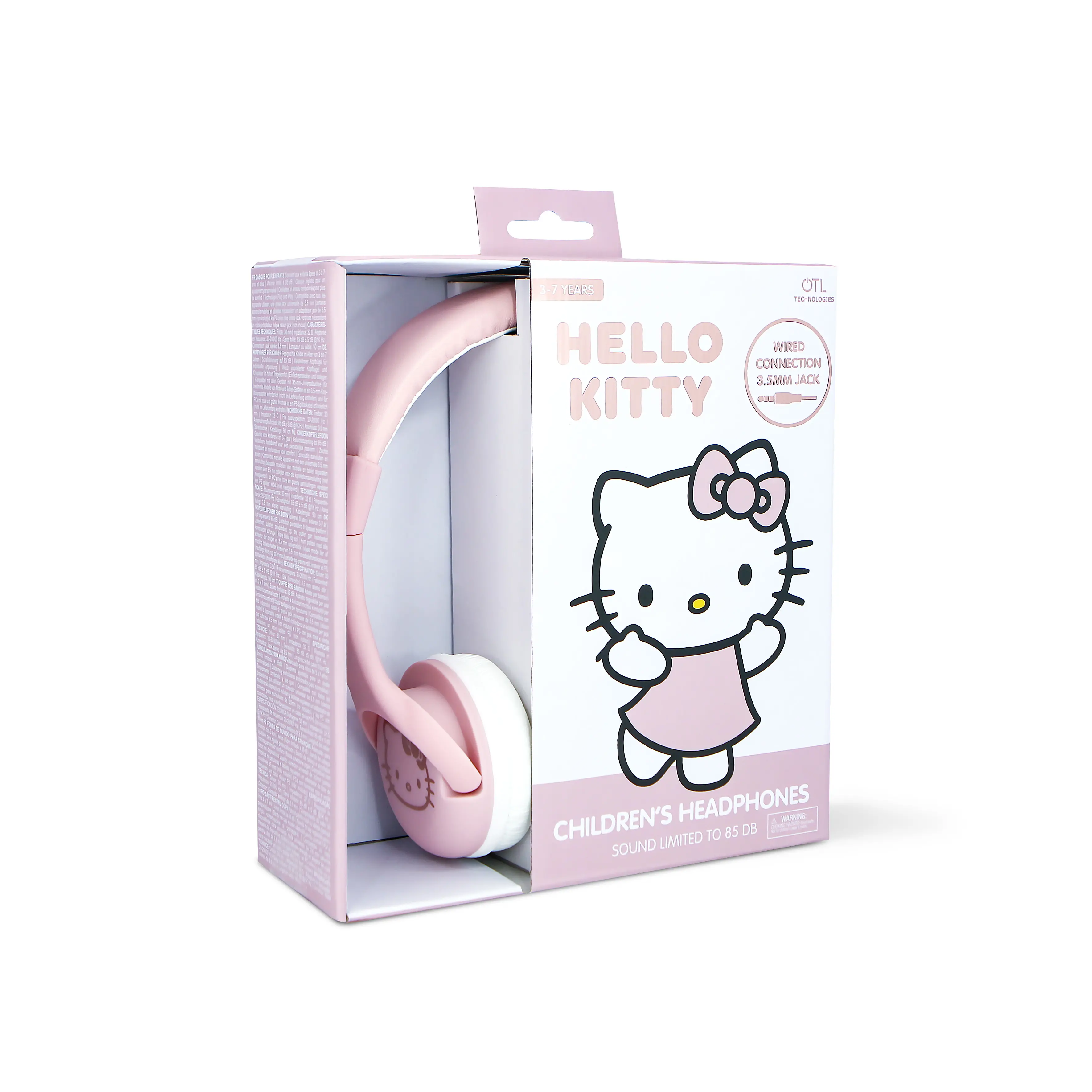 Słuchawki przewodowe OTL Technologies Hello Kity Rose Gold Dla dzieci Nauszne Różowe złoto