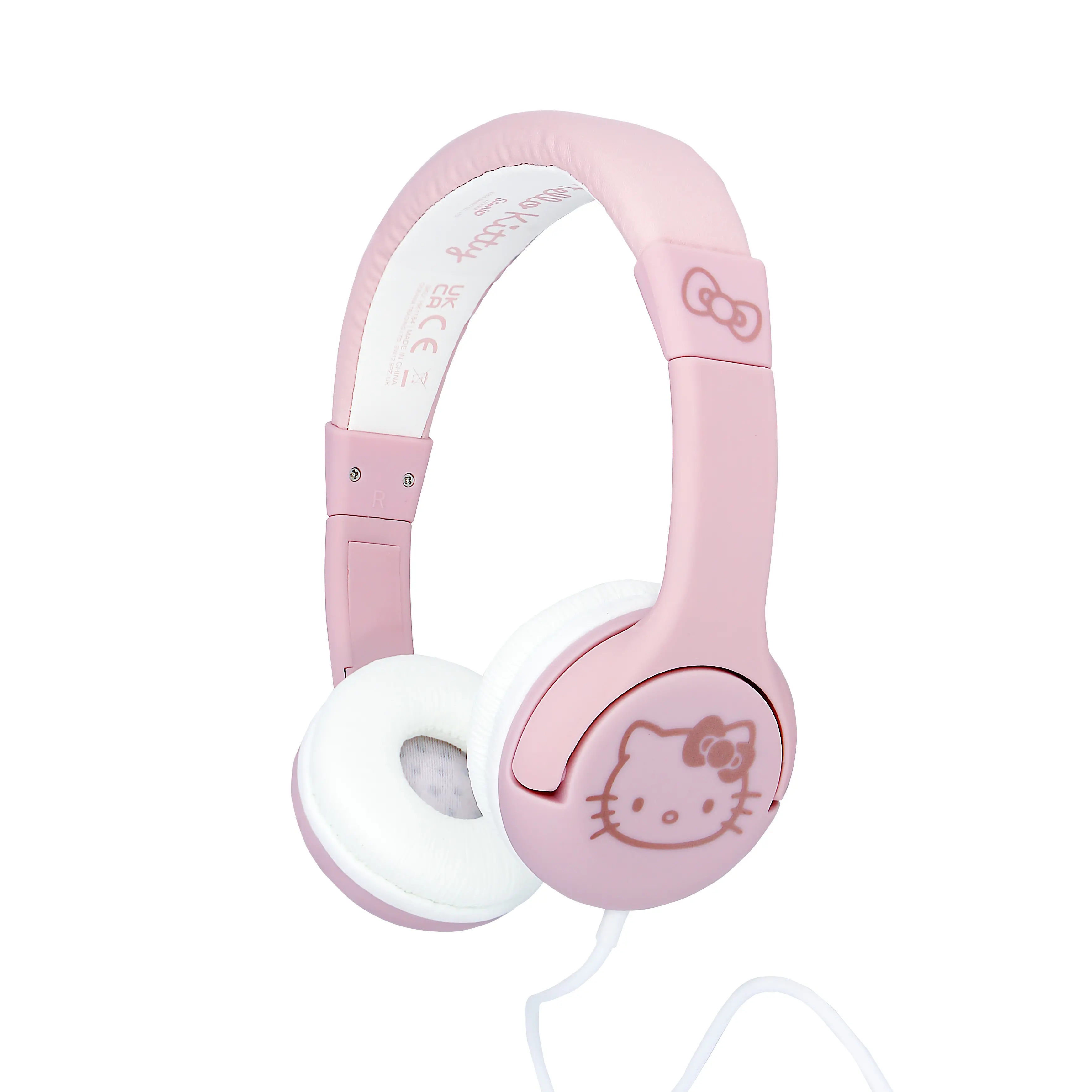 Słuchawki przewodowe OTL Technologies Hello Kity Rose Gold Dla dzieci Nauszne Różowe złoto