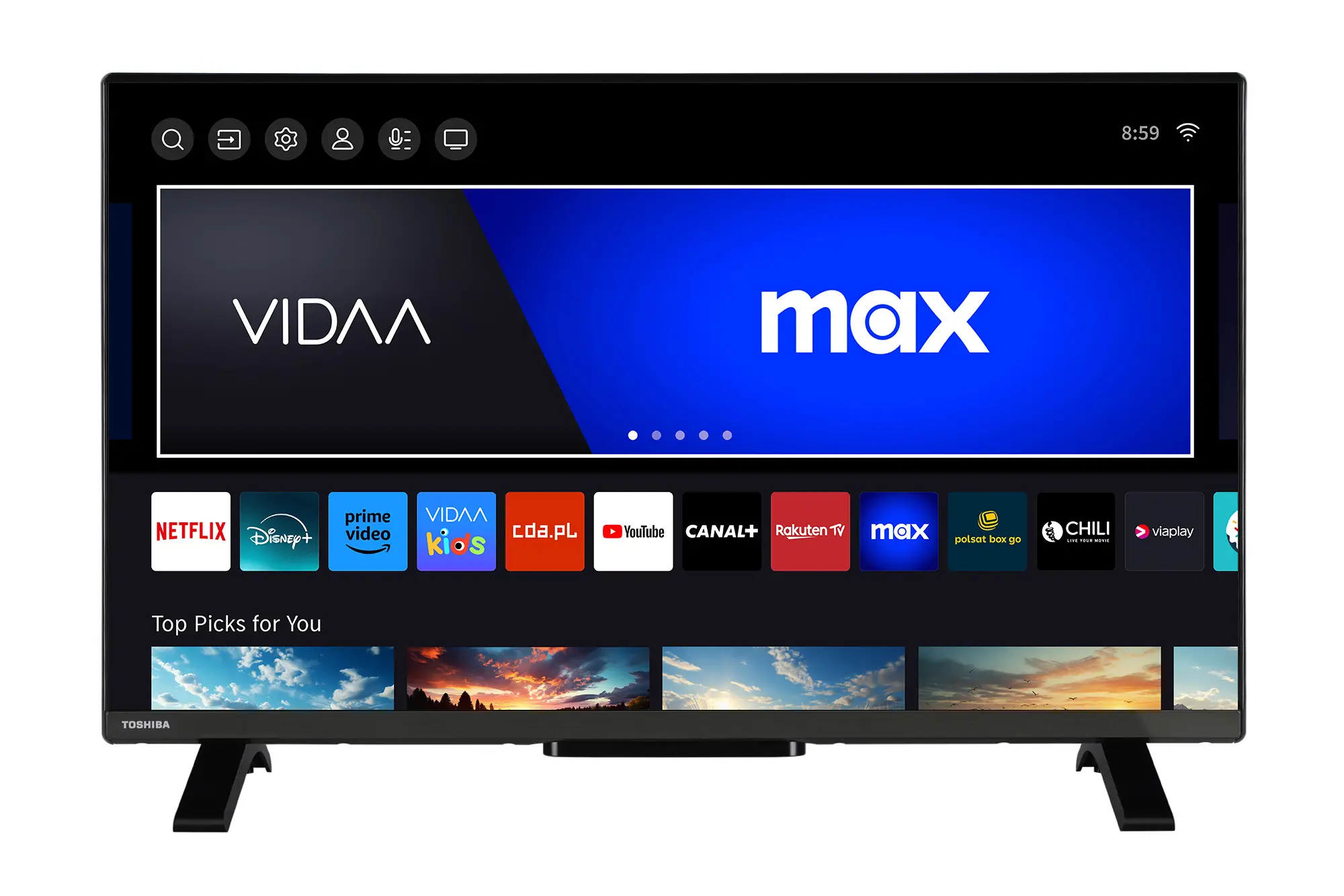 Telewizor Toshiba 32QV2F63DG 32" QLED Full HD Smart TV DVB-T2