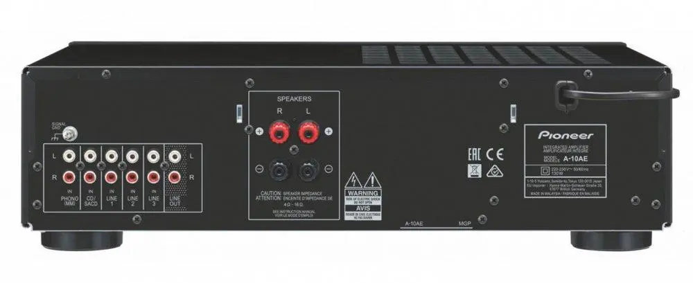 Zestaw stereo Pioneer A-10AE Srebrny + Heco Victa Prime 302 Espresso