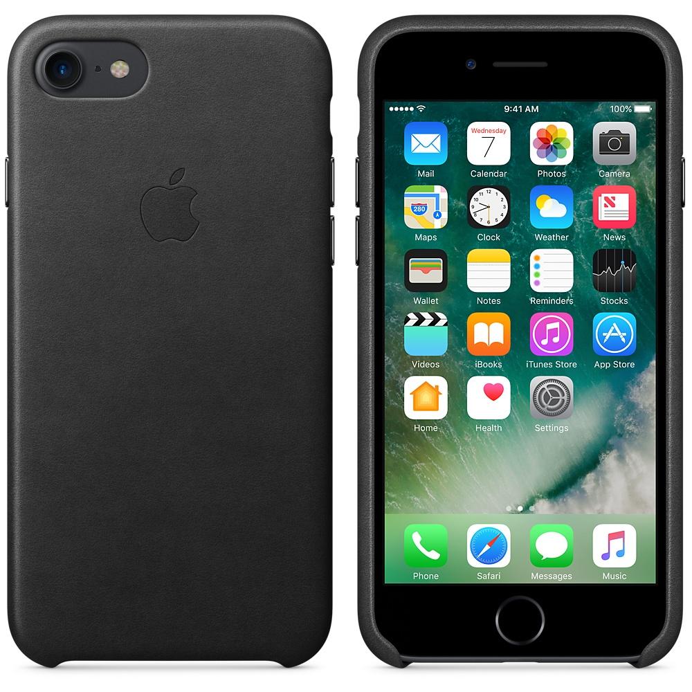 Apple Leather Case iPhone 7 MMY52ZM/A (czarny)