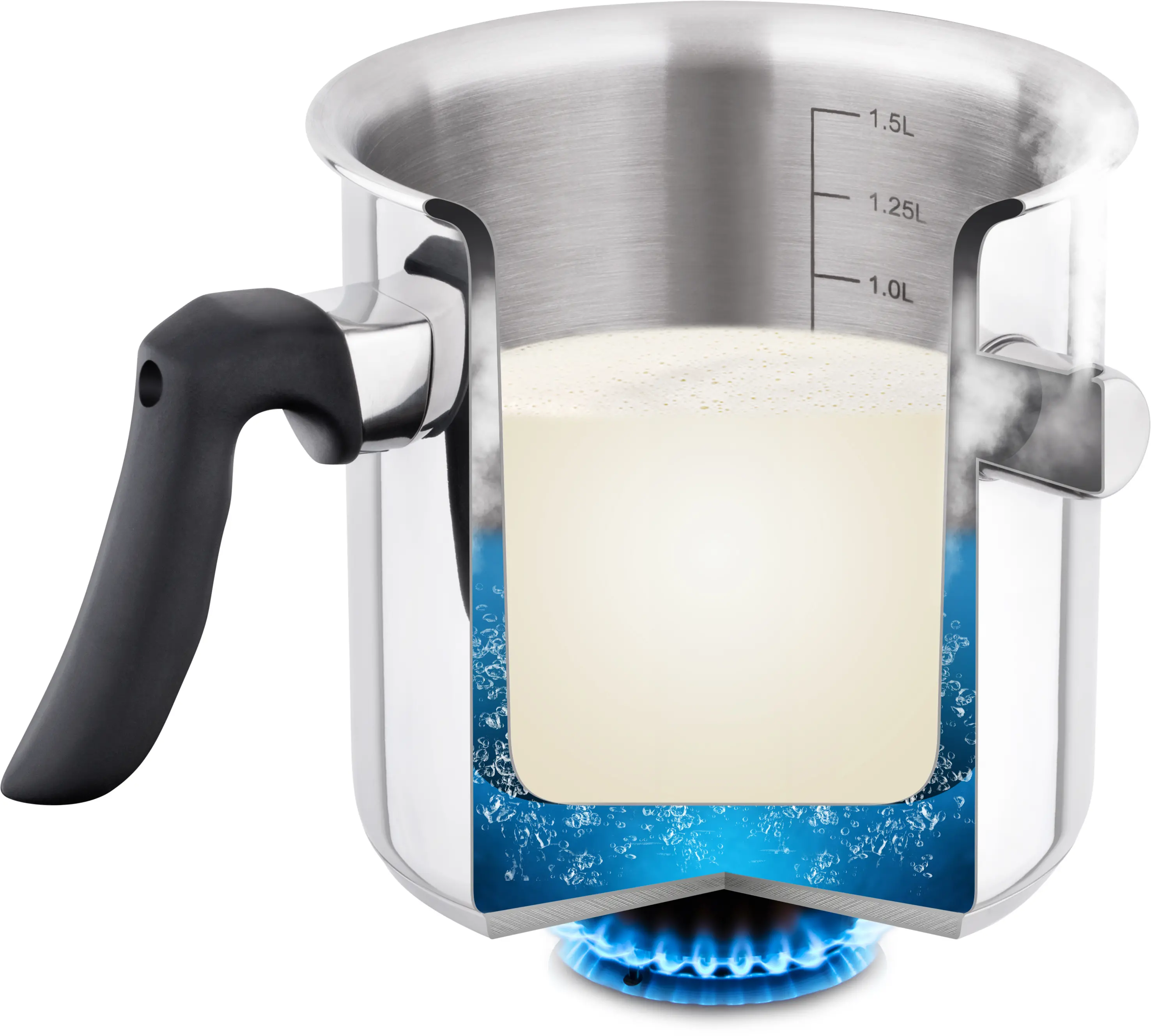 Garnek Lamart Lait LT1068 Indukcja Stal nierdzewna 1,5l
