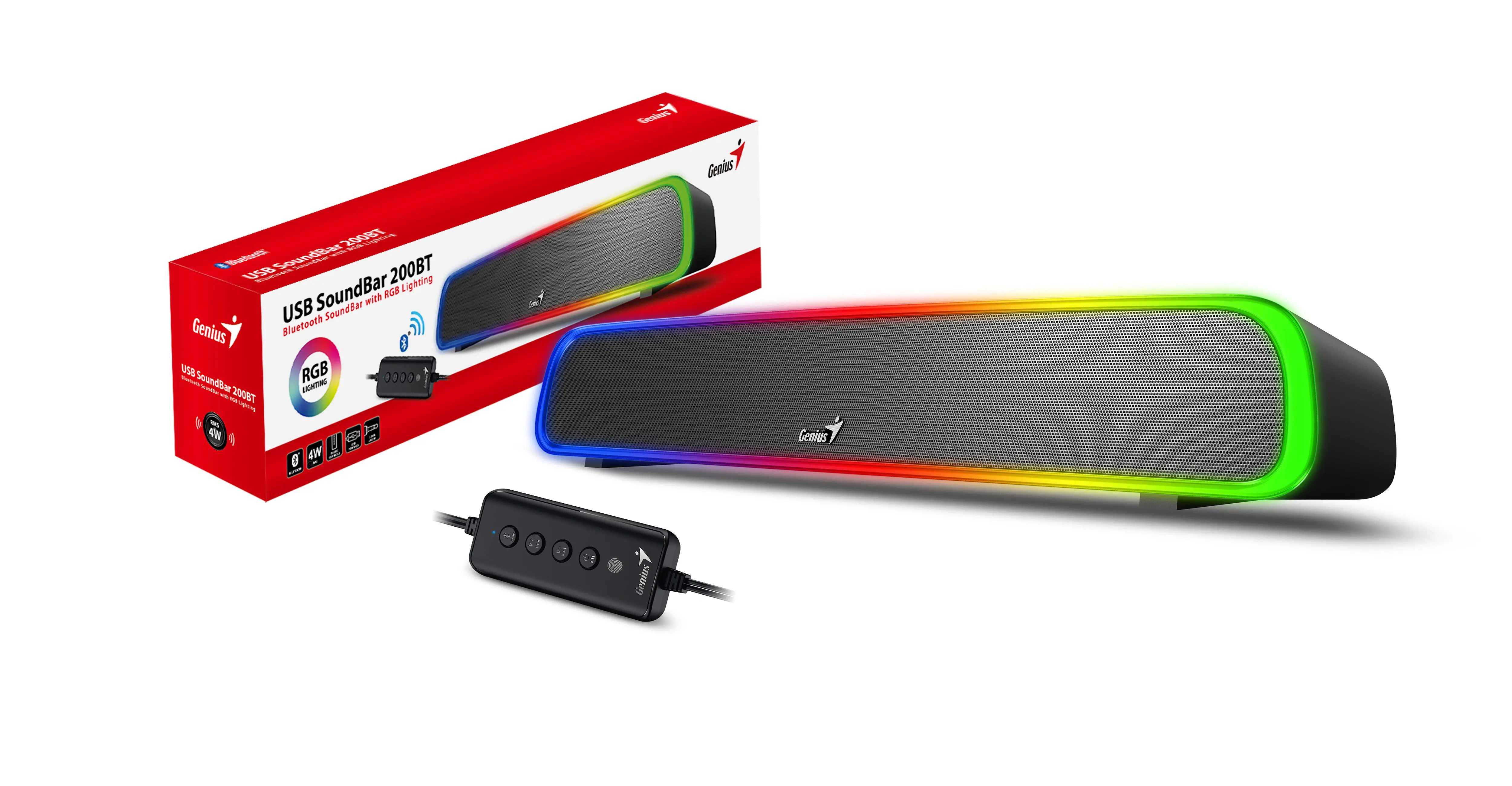 Soundbar Genius 200BT RGB Czarny