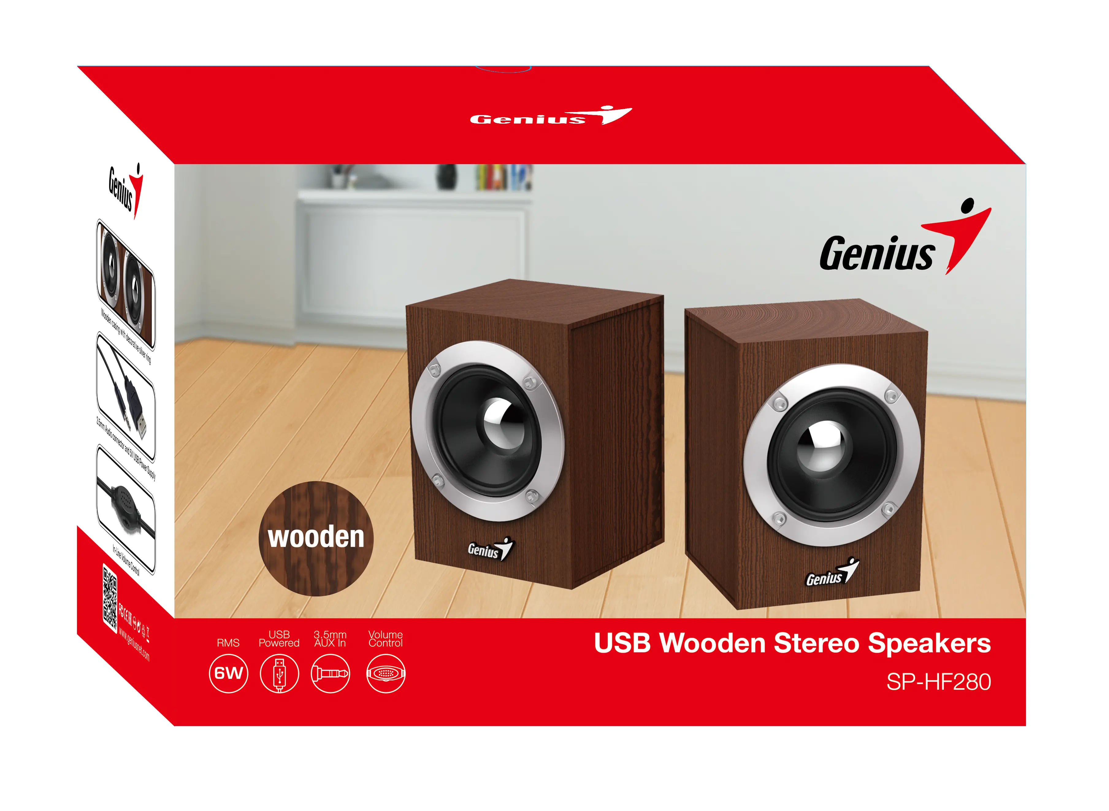 Głośnik Genius SP-HF280 Brązowy