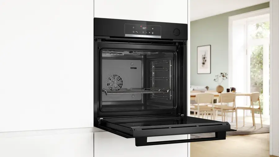 Piekarnik elektryczny parowy Bosch Serie 4 HRG532BB3 Termoobieg AirFry Czarny