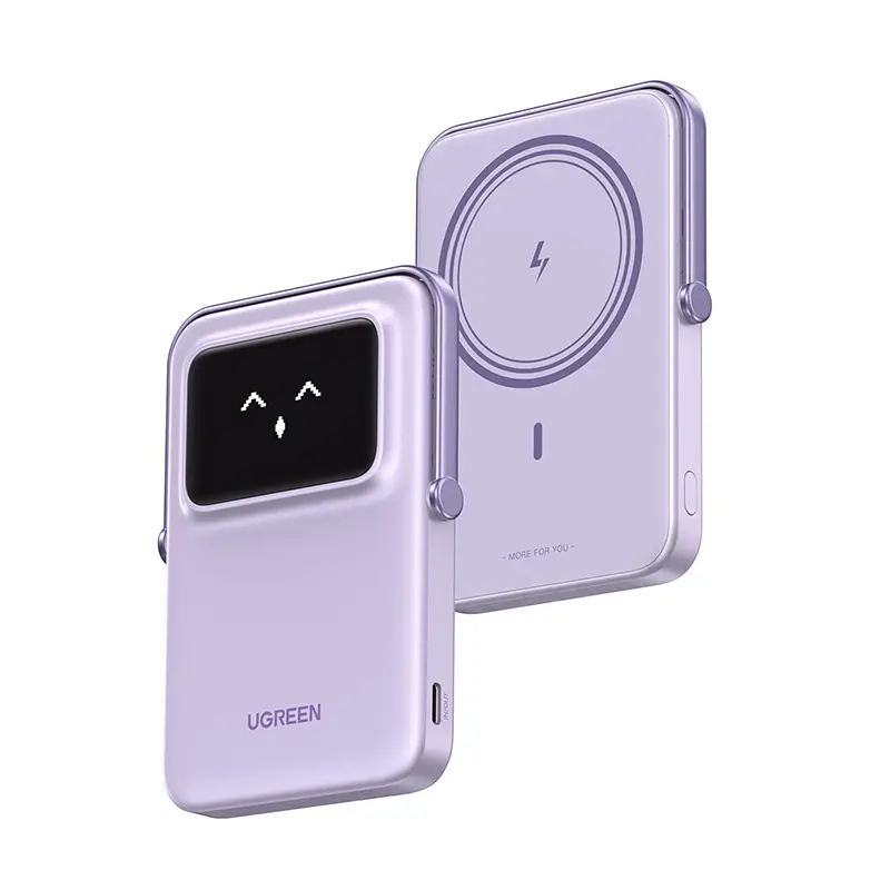 Powerbank UGREEN Uno PB571, 5000mAh 20W Magnetyczny USB-C Fioletowy
