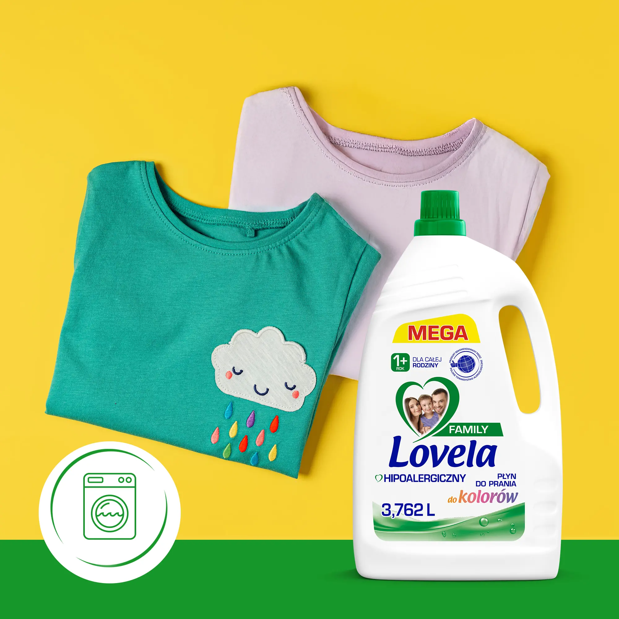 Płyn do prania Lovela Family Color 57 prań 3,762l