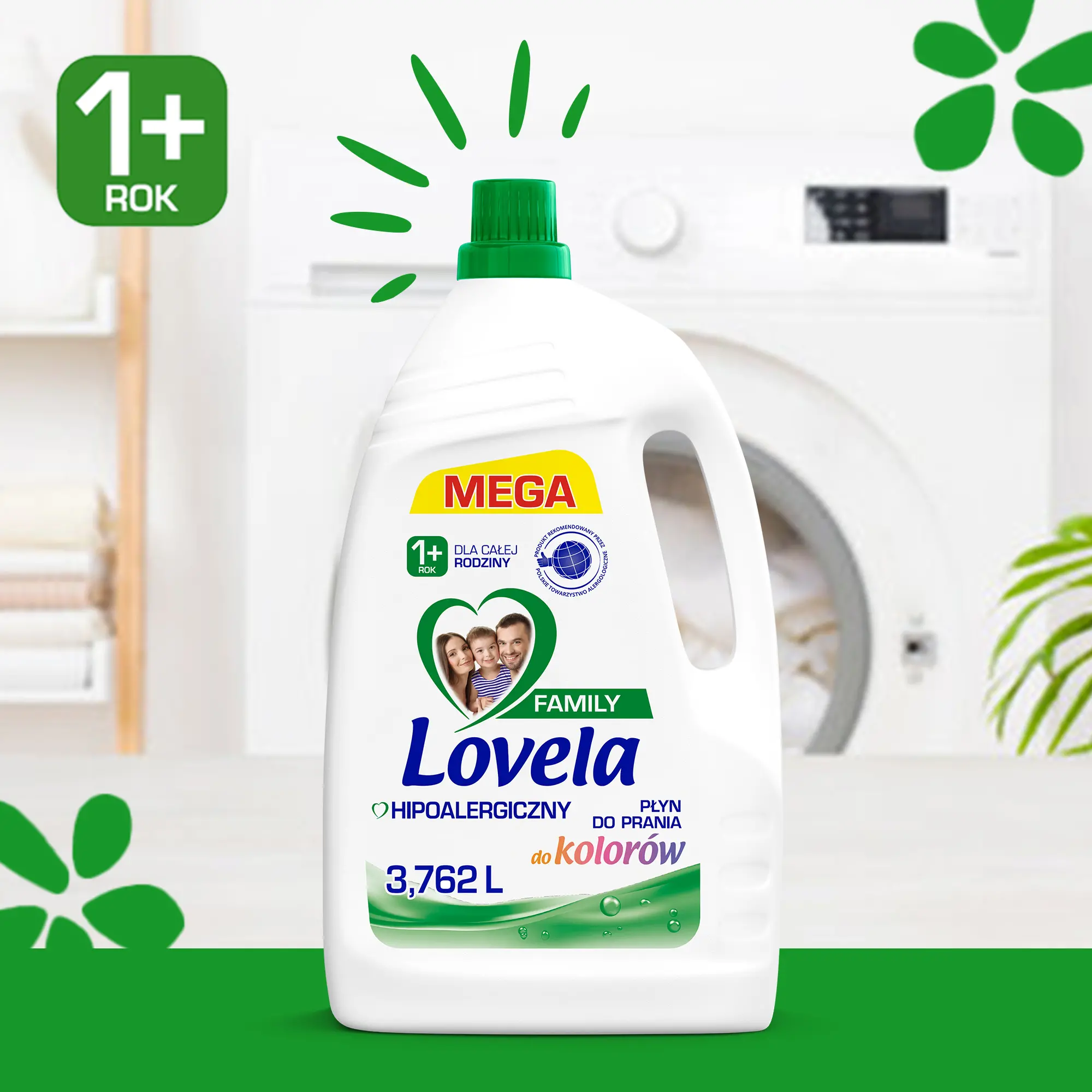 Płyn do prania Lovela Family Color 57 prań 3,762l
