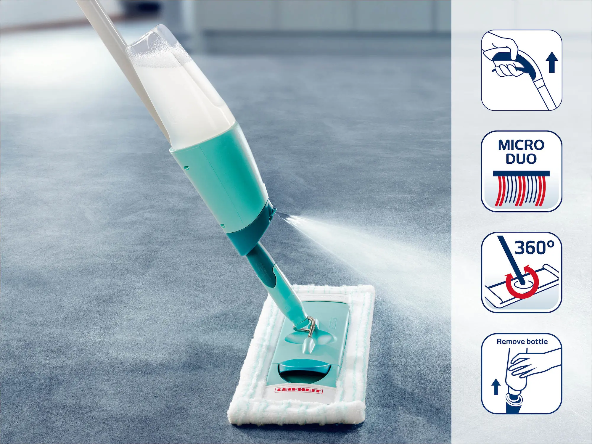 Mop płaski Leifheit Easy Spray XL 56690