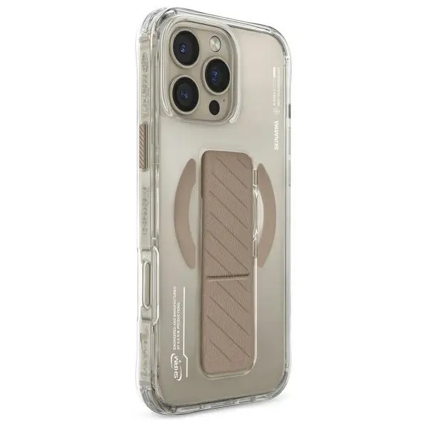Etui Skinarma Axon Magnetic Charging + Grip Stand do iPhone 16 Pro Max Szampański