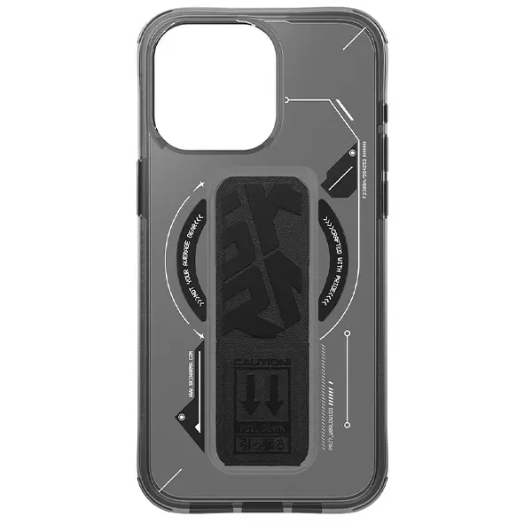Etui Skinarma Helio Magnetic Charging + Grip Stand do iPhone 16 Pro Max Czarny