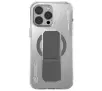 Etui Skinarma Axon Magnetic Charging + Grip Stand iPhone 16 Pro Max Srebrny