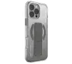 Etui Skinarma Axon Magnetic Charging + Grip Stand iPhone 16 Pro Max Srebrny