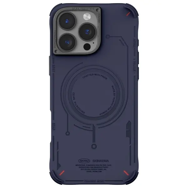 Etui Skinarma Mecha Magnetic Charging do iPhone 16 Pro Max Granatowy