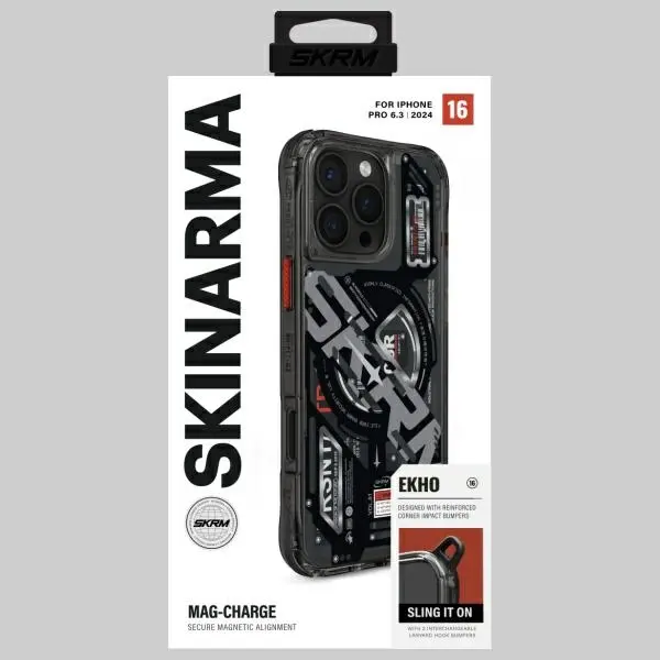 Etui Skinarma Magnetic Charging do iPhone 16 Pro Czarny