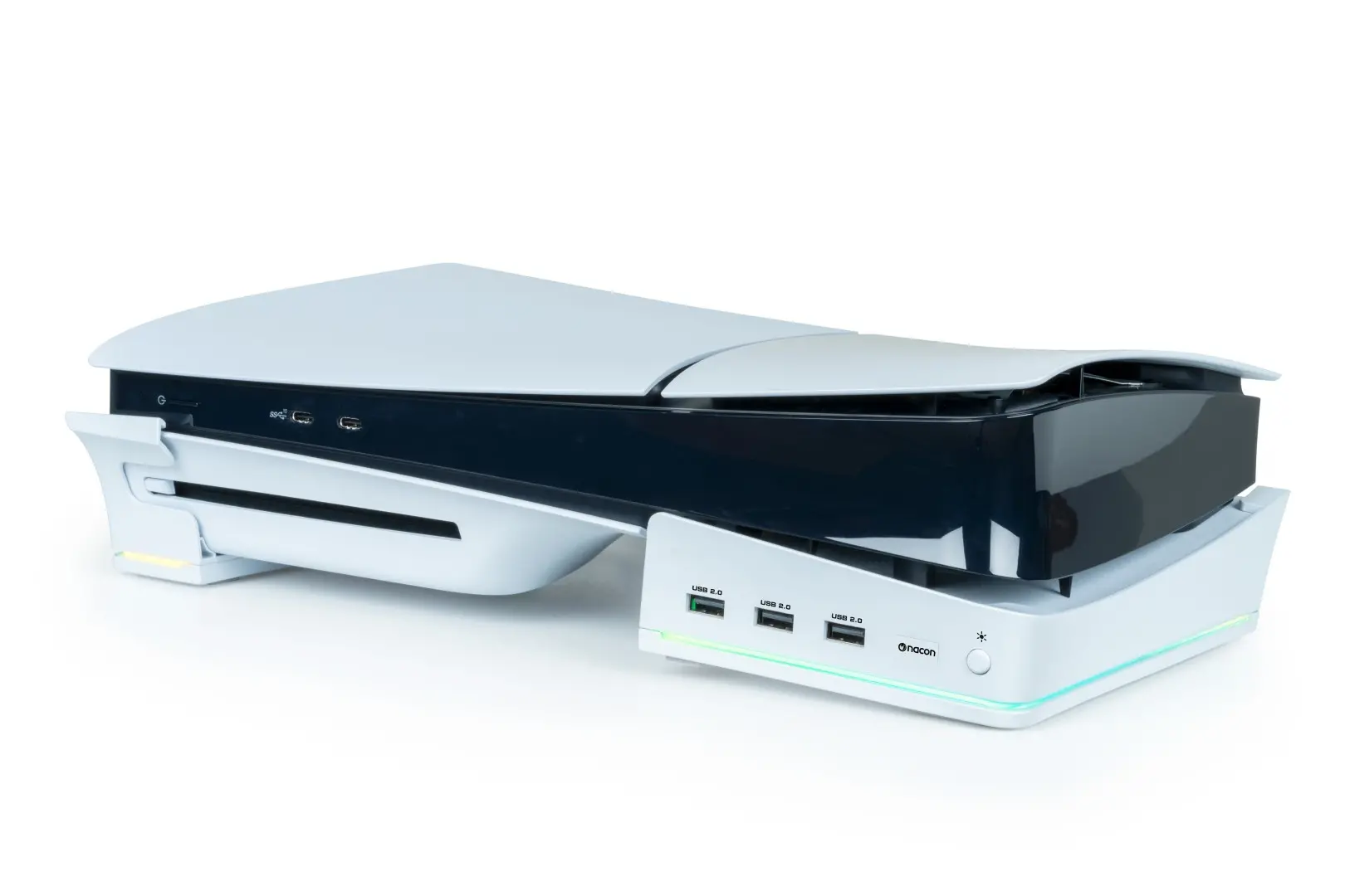 Podstawka Nacon na konsolę PS5 Slim z RGB i HUB USB