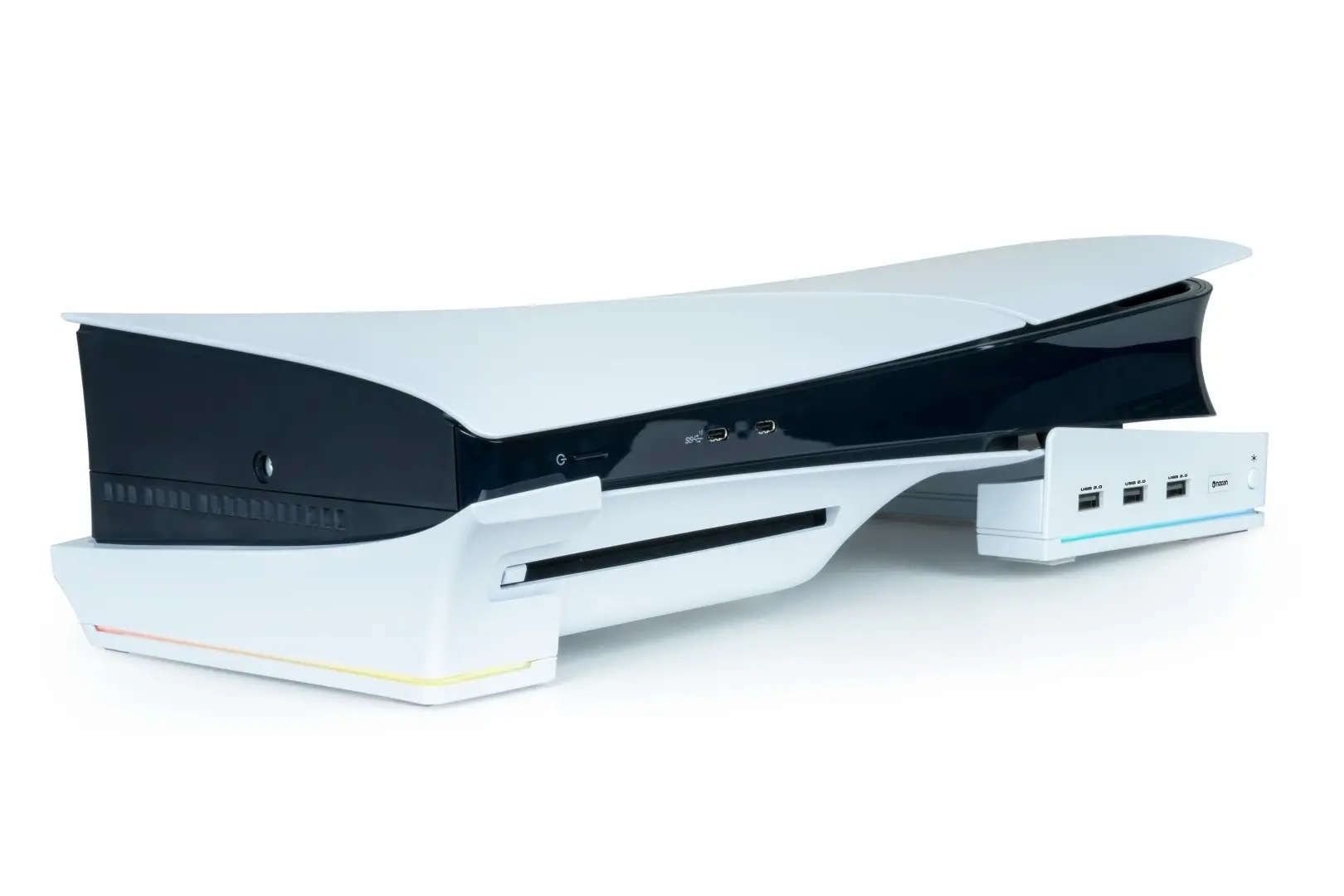 Podstawka Nacon na konsolę PS5 Slim z RGB i HUB USB