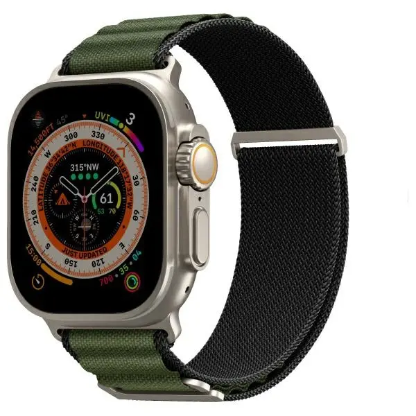 Pasek Skinarma Kobu do Apple Watch Ultra 49/45/44mm Oliwkowy