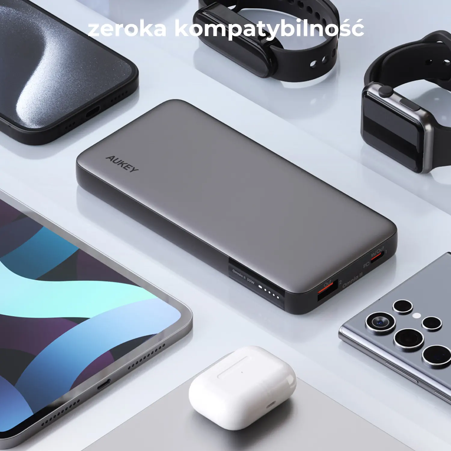 Powerbank Aukey PB-Y41 10000mAh 30W Szary