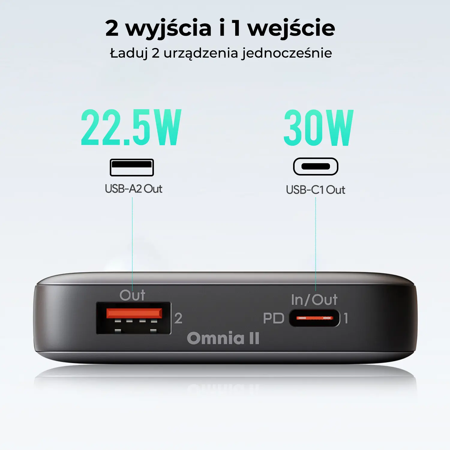 Powerbank Aukey PB-Y41 10000mAh 30W Szary
