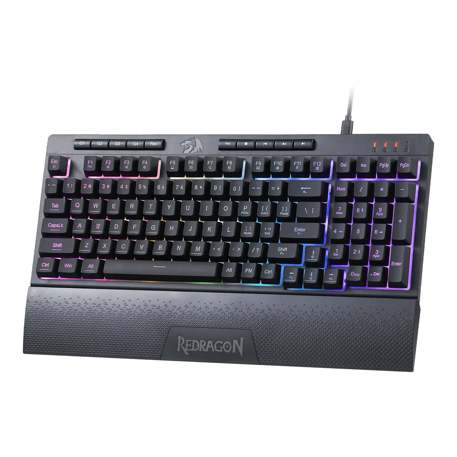 Klawiatura membranowa Redragon K515-RGB SHIVA 98 Linear Switch Czarny