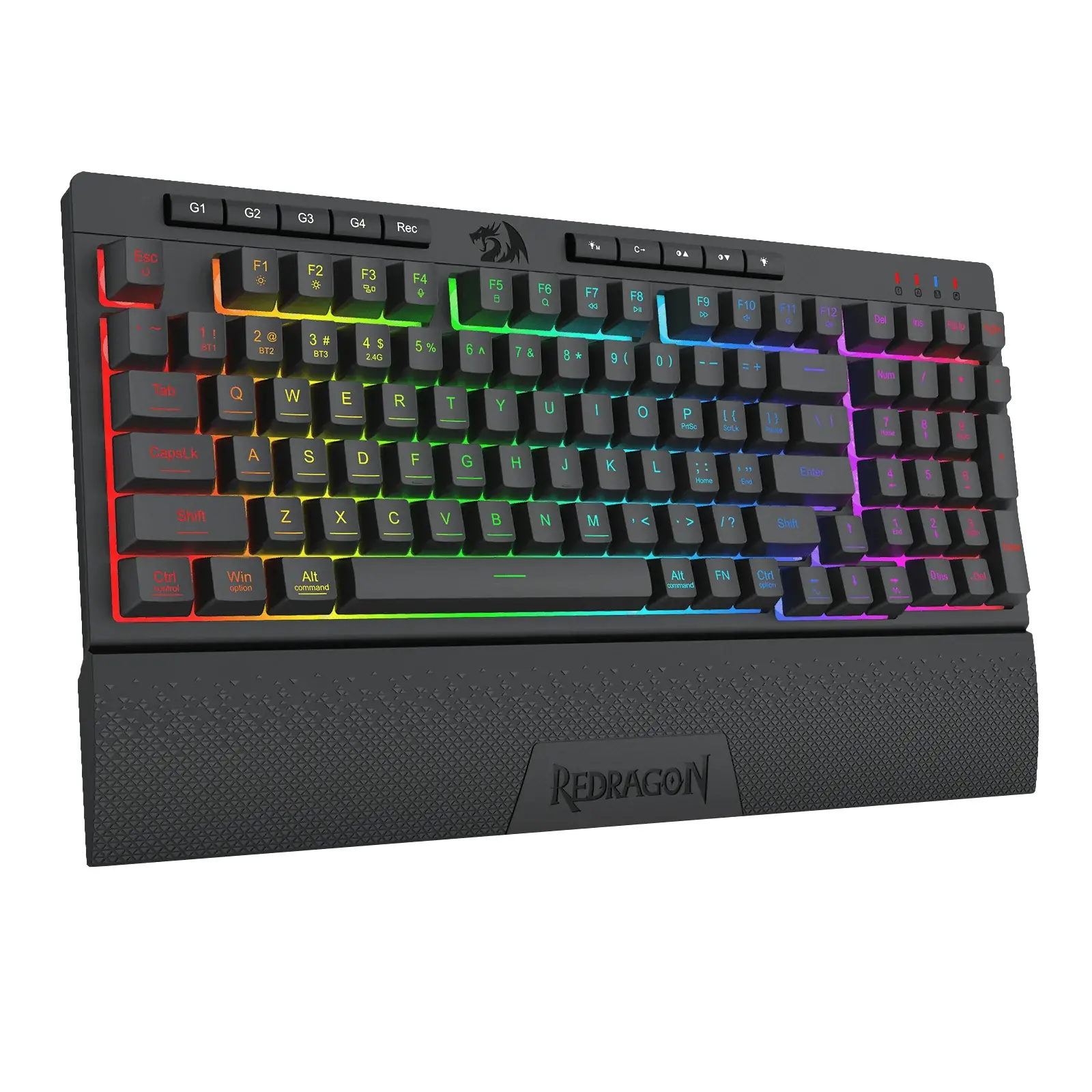 Klawiatura membranowa Redragon K515-RGB SHIVA 98 Linear Switch Czarny