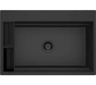 Zlewozmywak Deante Magnetic ZRM_G10B Granitowy Grafit metalik