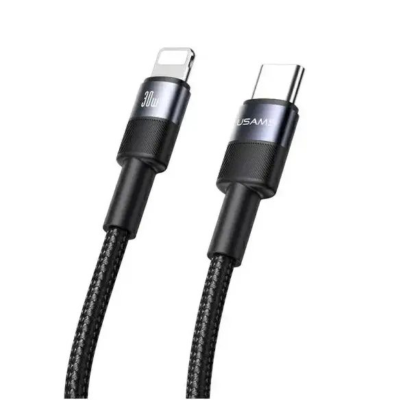 Kabel USAMS USB-C do Lightning 30W 1,2m Aluminum Alloy Data Cable SY Series