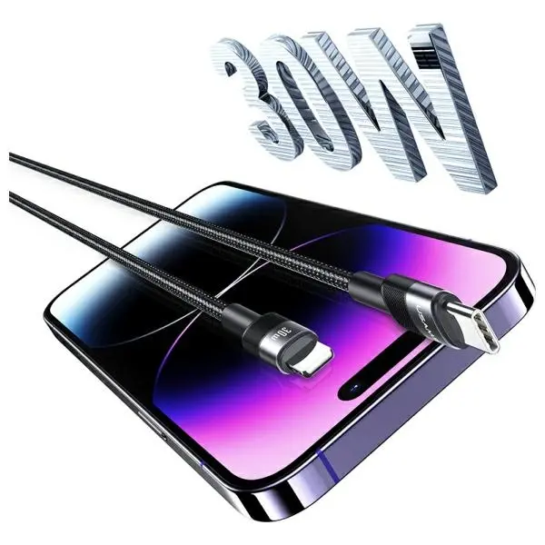 Kabel USAMS USB-C do Lightning 30W 1,2m Aluminum Alloy Data Cable SY Series