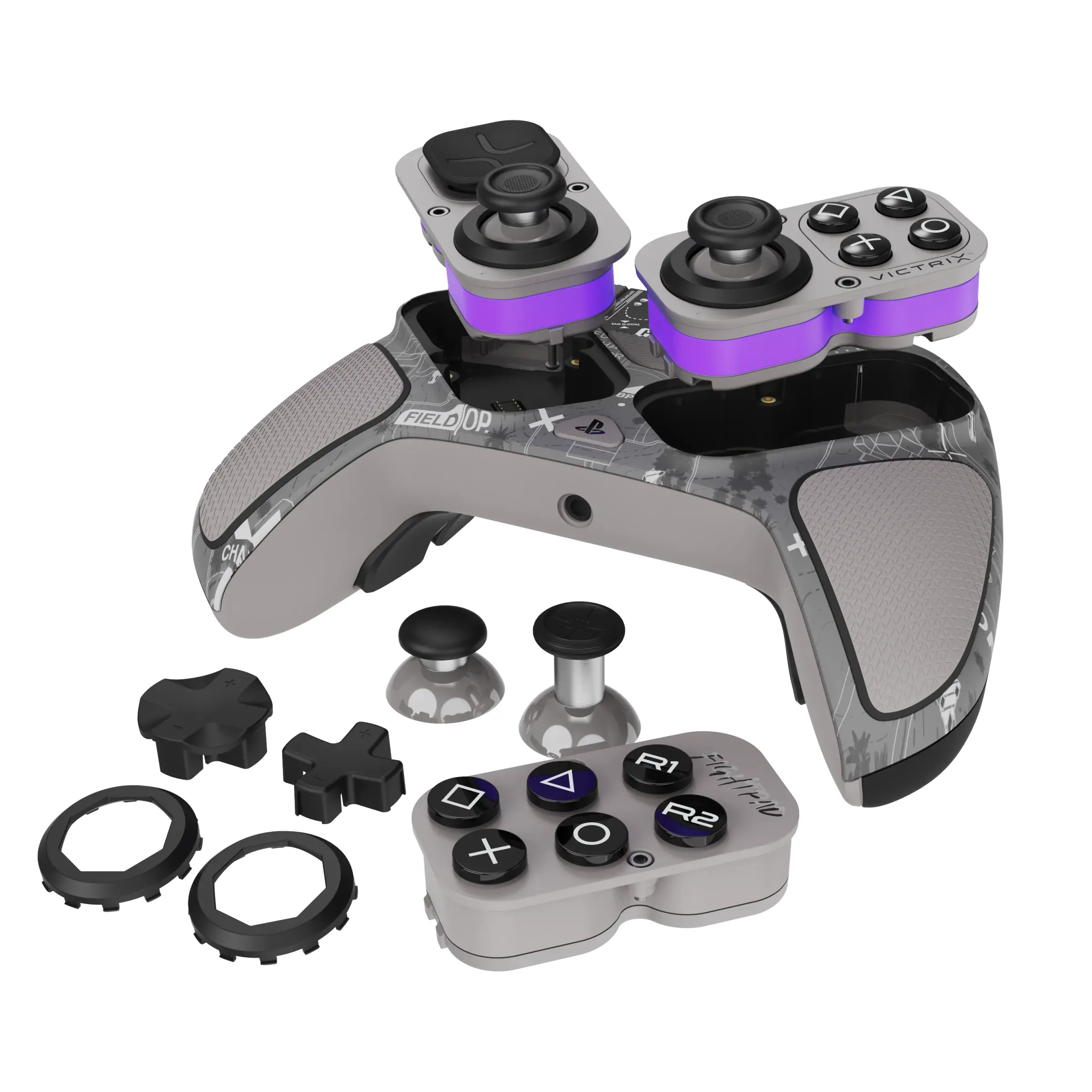 Pad Victrix Victrix PRO BFG Call of Duty Field Op do PS5, PS4, PC Bezprzewodowy/Przewodowy Szary