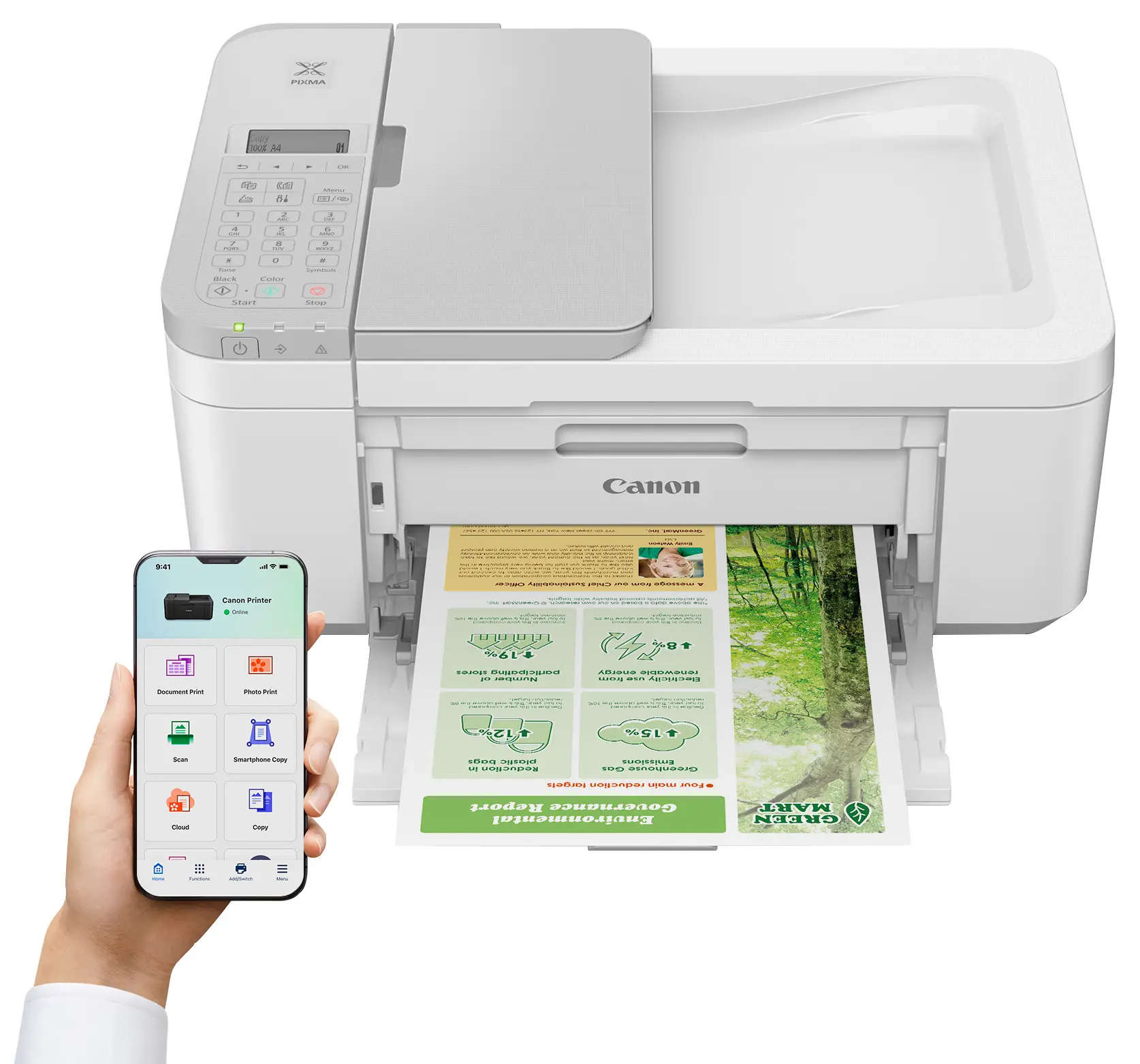 Urządzenie wielofunkcyjne Canon PIXMA TR4756I WH Wi-Fi Biały