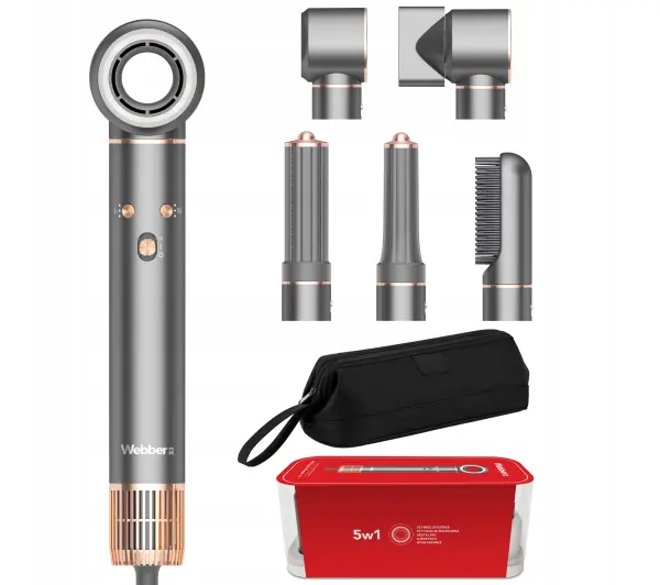 Webber Prostyler HD4 Airwave Jonizacja Zimny nawiew 1300W 3 prędkości 3 temperatury