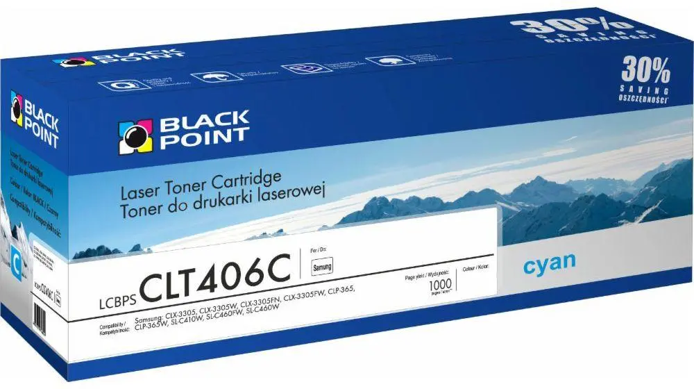 Toner Black Point LCBPSCLT406C (zamiennik CLT-C406S) Błękitny