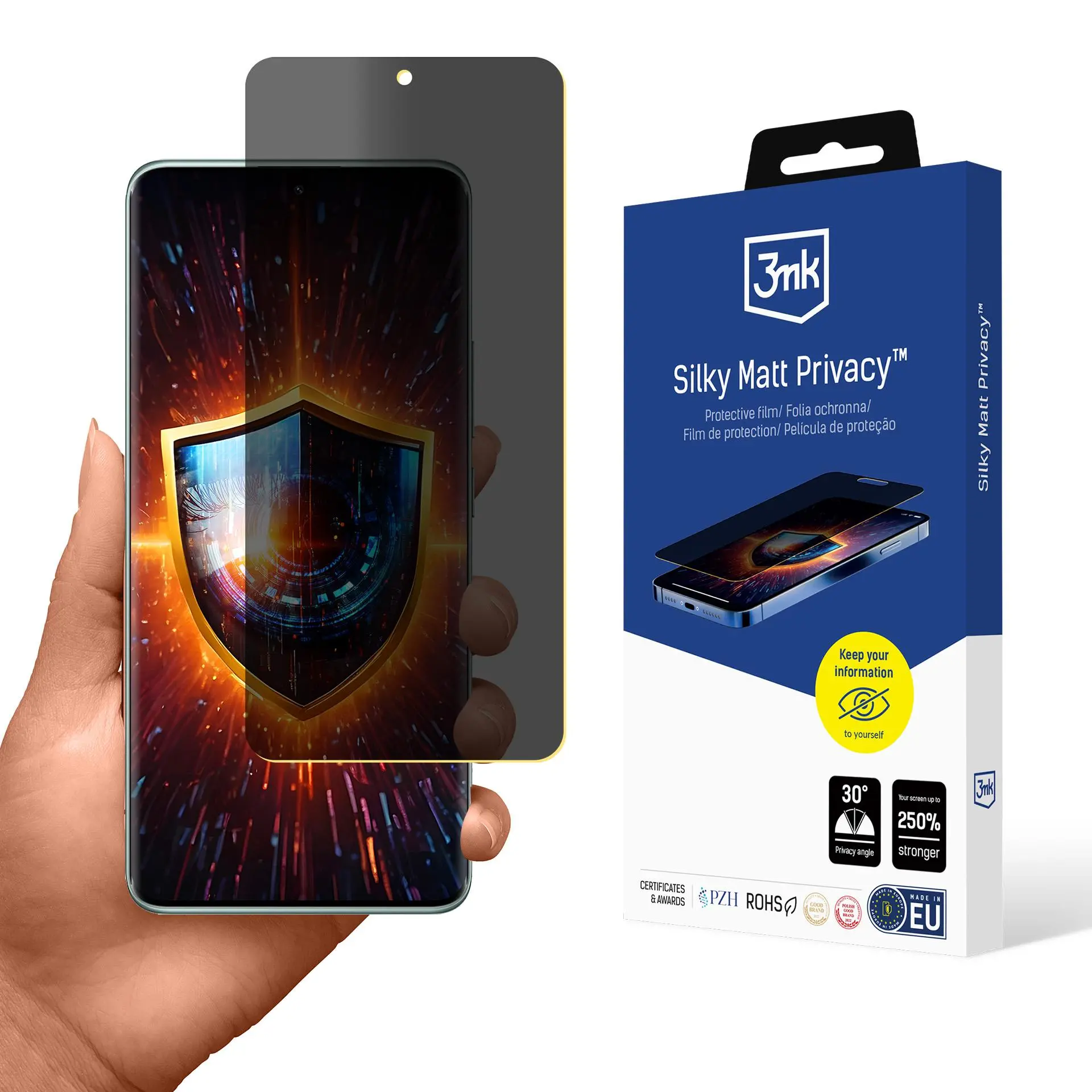 Folia ochronna 3mk Silky Matt Privacy do Redmi Note 14 Pro