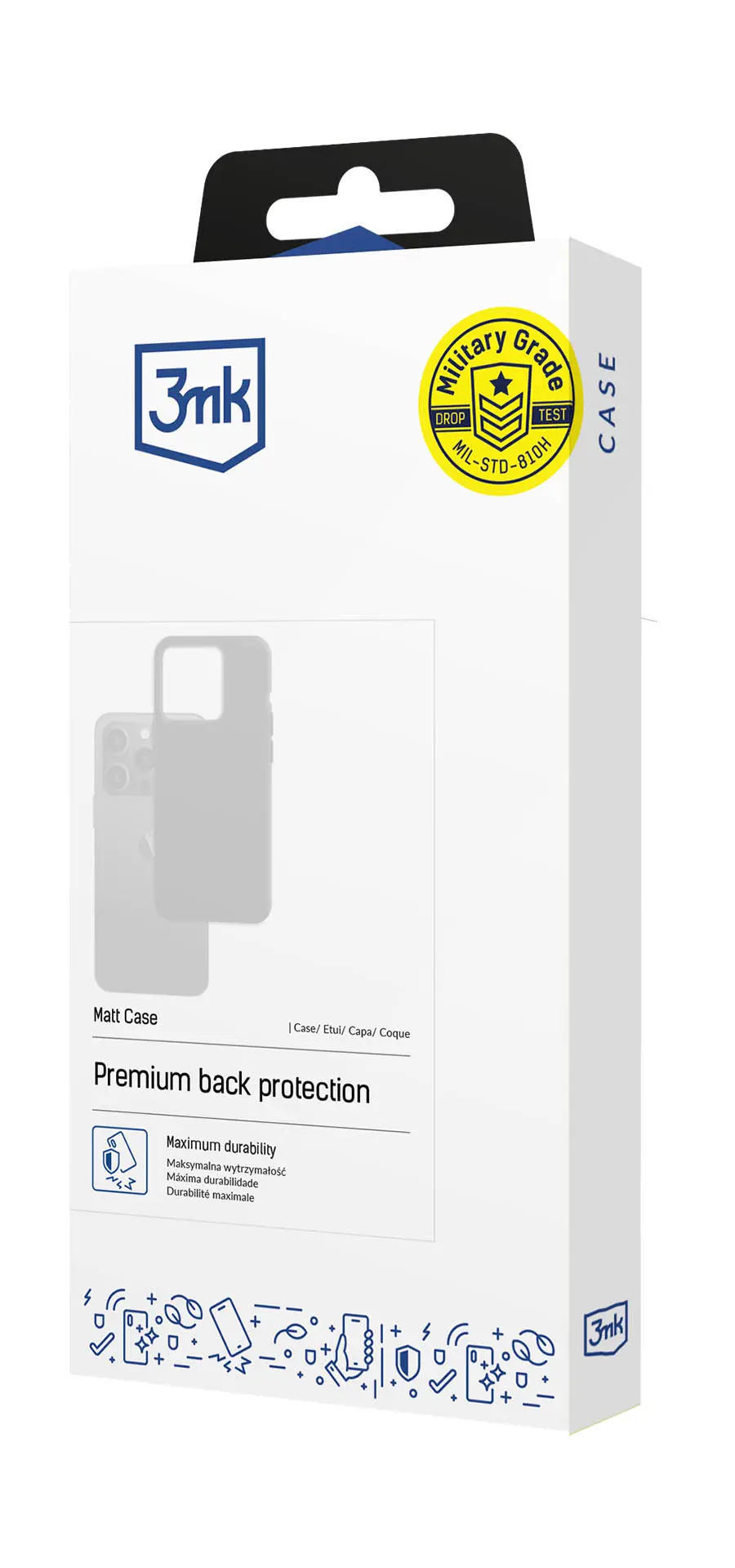 Etui 3mk Matt Case do Redmi Note 14 Biały