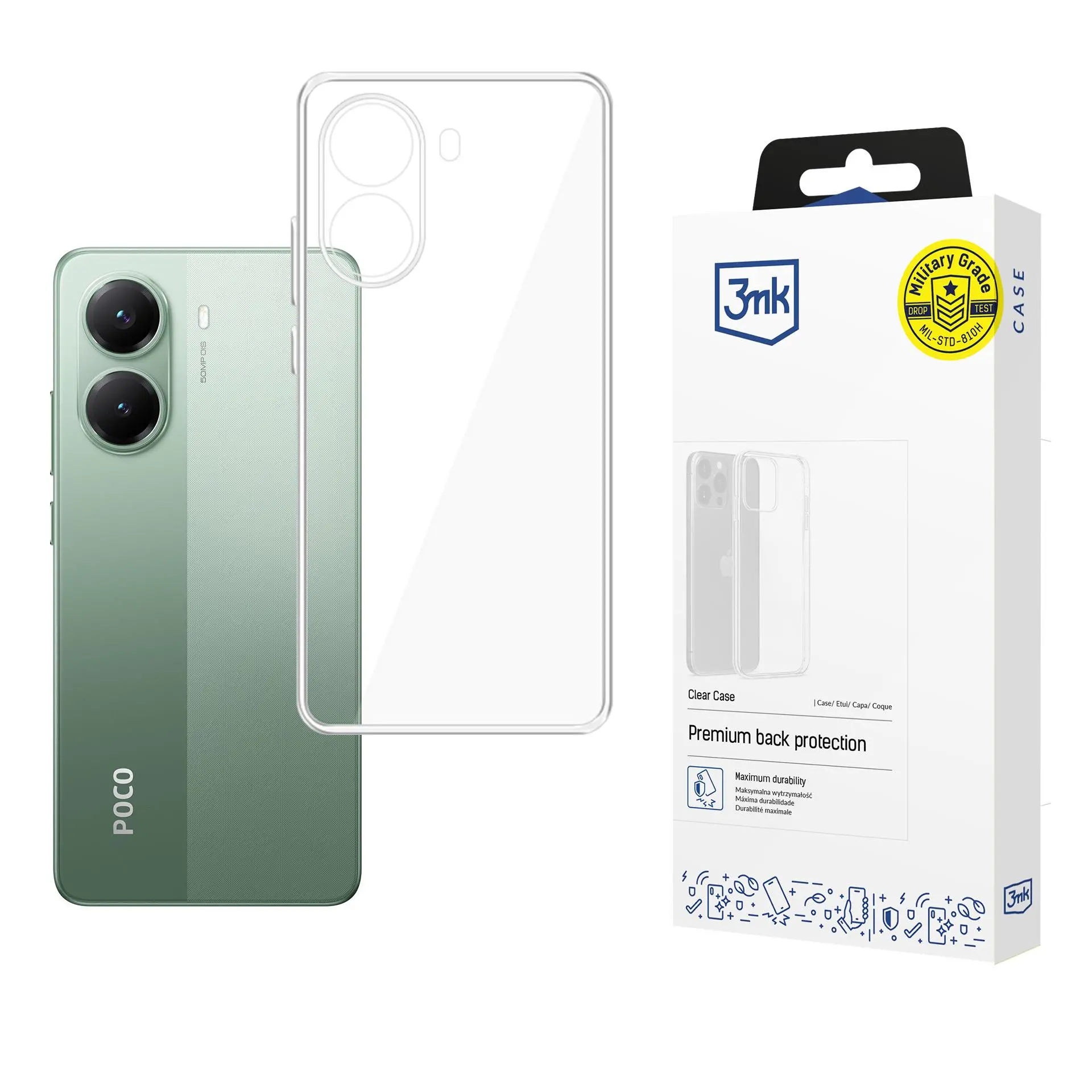 Etui 3mk Clear Case do POCO X7 Pro Przezroczysty