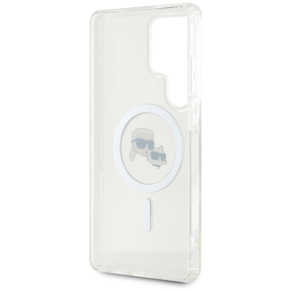 Etui Karl Lagerfeld Printed Logo MagSafe do Galaxy S25 Ultra Biały