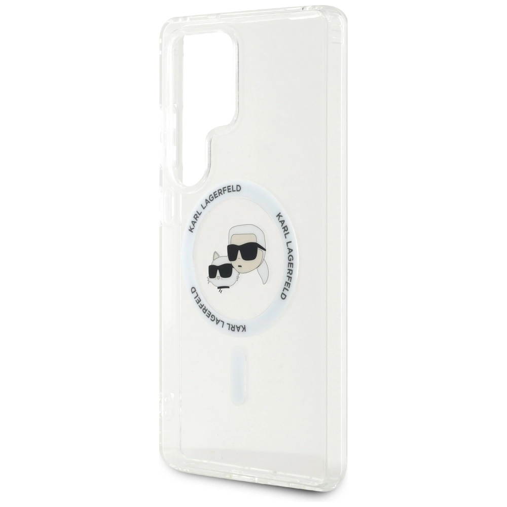 Etui Karl Lagerfeld Printed Logo MagSafe do Galaxy S25 Ultra Biały