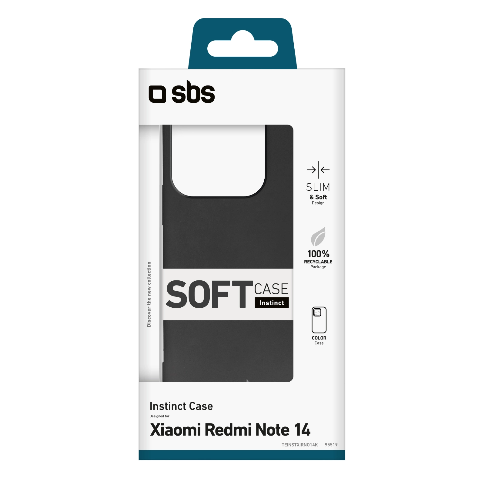 Etui SBS Instinct do Xiaomi Redmi Note 14 5G Czarny