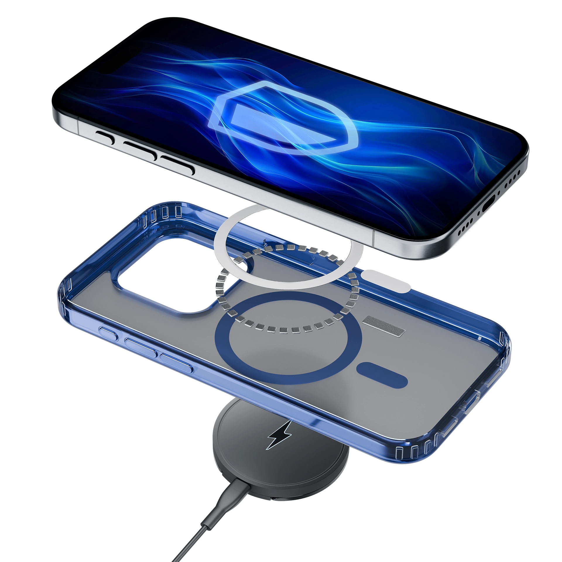 Etui 3mk Frosty MagCase do iPhone 15 Pro Max Niebieski