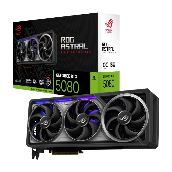 Karta graficzna ASUS ROG Astral GeForce RTX 5080 OC Edition 16GB GDDR7 256bit DLSS 4