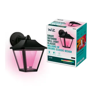 Kinkiet zewnętrzny WiZ 9,5W Czarny