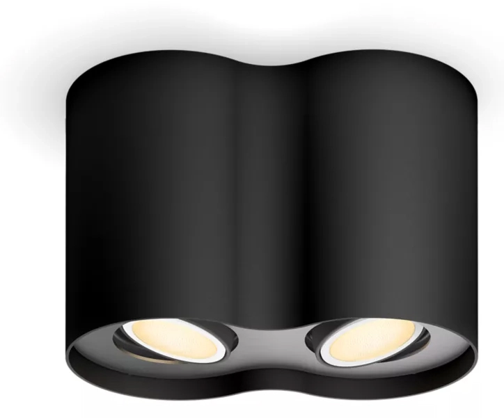 Philips Hue White Ambiance Podwójne Pillar Czarny