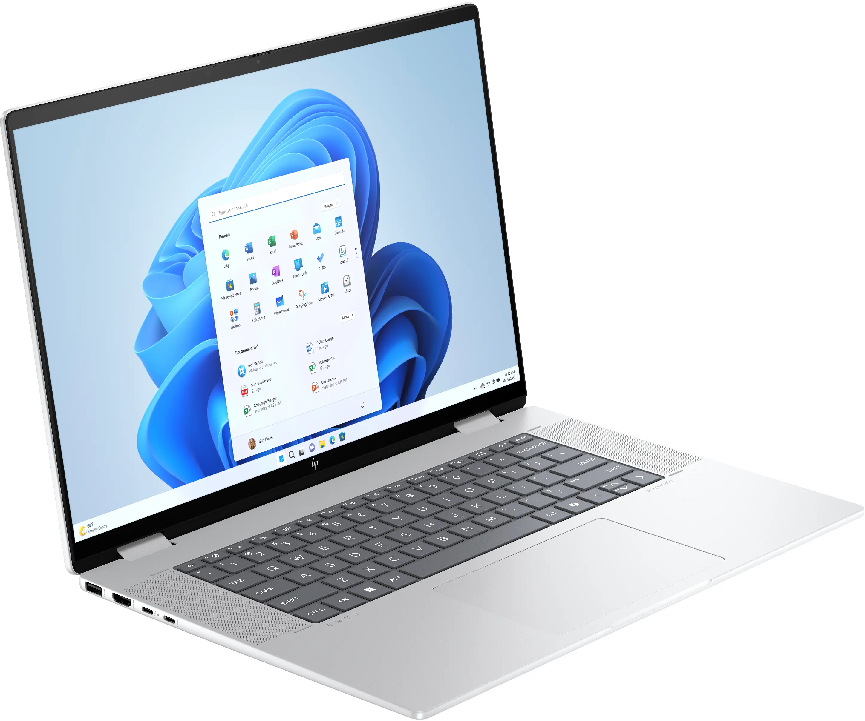 Laptop 2w1 HP Envy x360 16-ac0016nw OLED 16" 120Hz Ultra 7 155U 32GB RAM 512GB Dysk SSD Win11 Srebrny