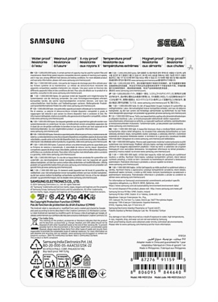 Karta pamięci Samsung PRO Plus microSD 512GB 180/130 A2 V30
