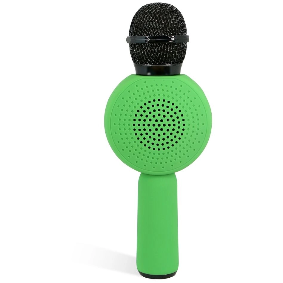 Mikrofon z głośnikiem Bluetooth OTL Technologies Minecraft Creeper PopSing LED Light Up Wireless Karaoke 5W Zielony