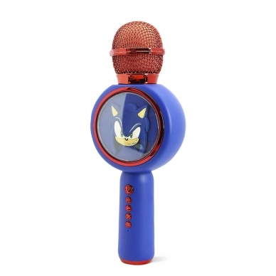 Mikrofon z głośnikiem Bluetooth OTL Technologies Sonic the Hedgehog PopSing LED Light Up Wireless Karaoke 5W Ciemnoniebieski