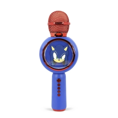 Mikrofon z głośnikiem Bluetooth OTL Technologies Sonic the Hedgehog PopSing LED Light Up Wireless Karaoke 5W Ciemnoniebieski