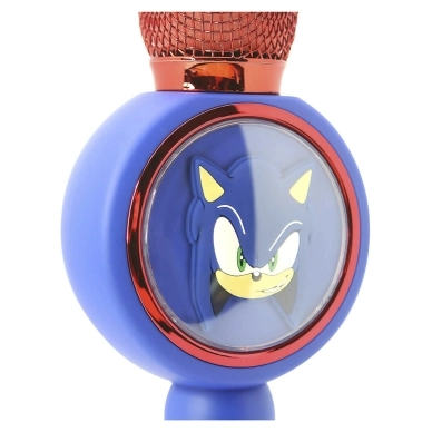 Mikrofon z głośnikiem Bluetooth OTL Technologies Sonic the Hedgehog PopSing LED Light Up Wireless Karaoke 5W Ciemnoniebieski